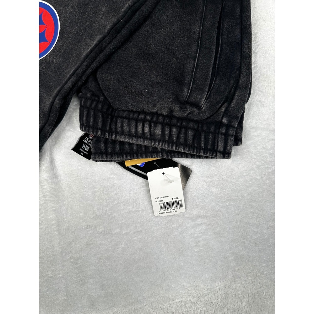 New Era Pittsburgh Steelers NFL Acid Wash Fleece Sweatpants Black Mens Small NWT - Picture 4 of 8